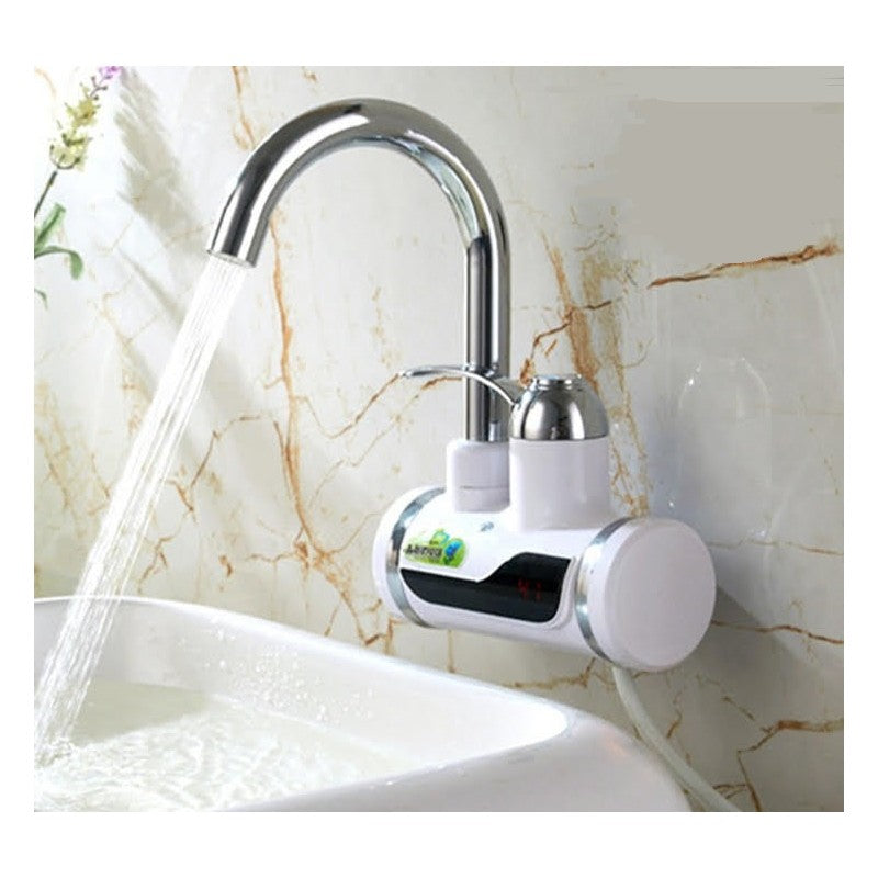 Tank-less Electric Hot Water Heater Faucet Kitchen Instant Heating Tap Water With LED