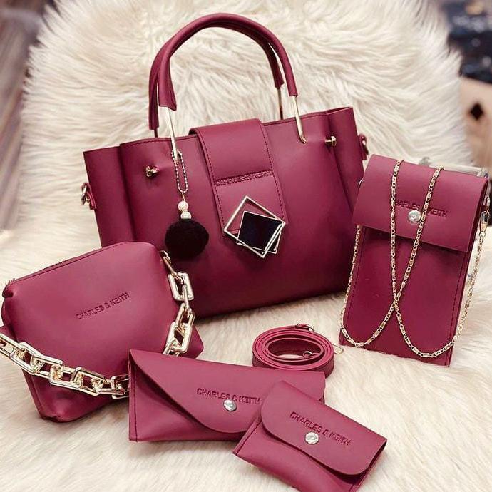Charles & Keith 5 Pcs Bag Set for Girls - Ishal Design House