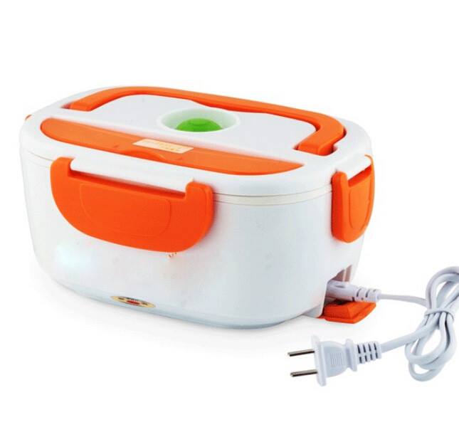 Waterproof Portable Electric Heating Lunch Box for Car & Office | Leakproof Food Warmer with Stainless Steel Container for Travel & Home Use